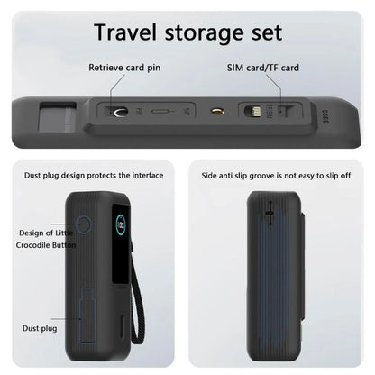 462B Portable Travel Case Storage Bag for 165W Power Banks Protections